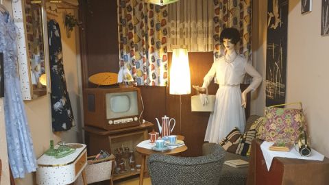 Wohnzimmer der 50er Jahre