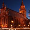 Nachtansicht - Konzertkirche Neubrandenburg