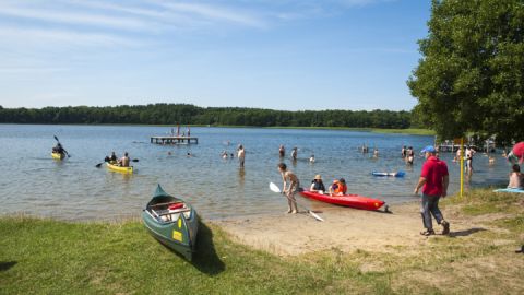 Anlege- und Badestelle auf der Kanu-Tages-Tour - Alte Fahrt ins Seerosenparadies