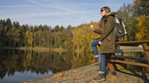 Rast in Blankenförde auf der Wandertour Müritz-Nationalpark Weg