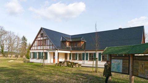 Nationalparkinformation in Blankenförde auf der Wandertour Müritz-Nationalpark Weg