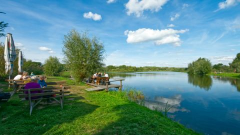 Fischteiche in Boek auf der Wandertour Boek-Amalienhof - Boeker Mühle und zurück