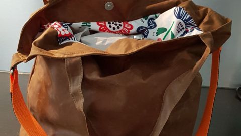 Taschen aus englischem gewachsten Canvas