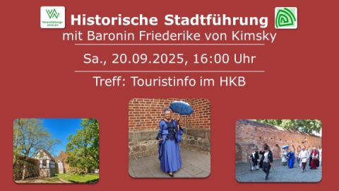 Historische Stadtführung mit Baronin von Kimsky