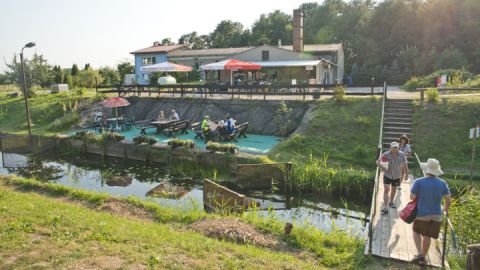 Rastplatz für Paddler auf der Kanutour Die Havelquell-Tour