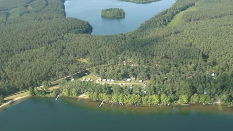 Luftaufnahme vom Campingplatz