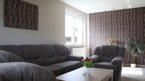 Das Wohnzimmer der Ferienwohnung 1
