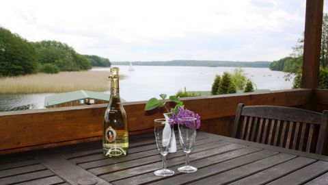 Blick vom Balkon der Ferienwohnung 1
