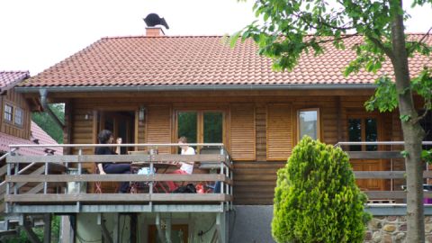 Blick auf den Balkon