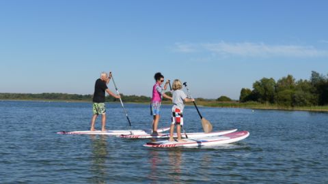 Stand Up Paddling am Fleesensee