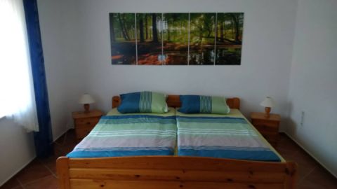 Innenaufnahme Schlafbereich (Doppelbett)