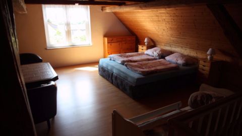Das Schlafzimmer auf der Galerie