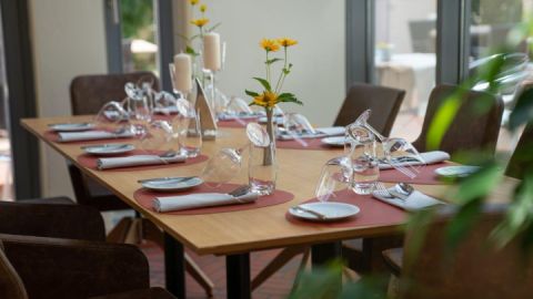 Der Restaurantbereich im Hotel Kleines Meer