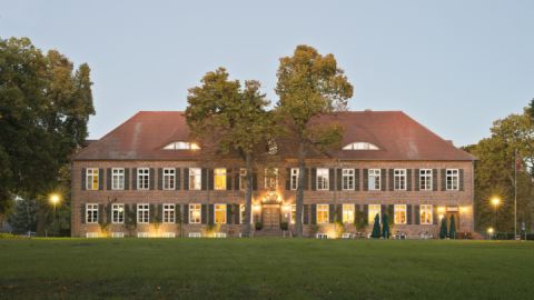 Blick auf das Gutshaus Ludorf