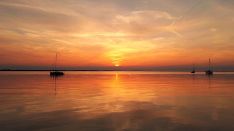 Sonnenuntergang auf der Müritz