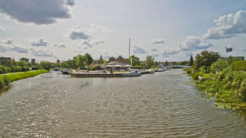 Blick auf Malchin auf der Kanu-Tages-Tour - von Salem nach Malchin