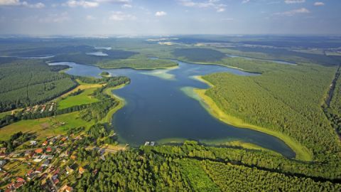 Mecklenburgische Kleinseenplatte-Fürstenseer See auf der Wandertour Müritz-Nationalpark Weg