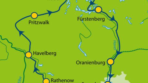 Radfernweg-Tour Havel-Radweg mit Prignitz (13 Tage)