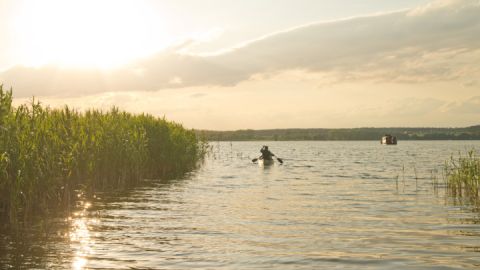 Rätzsee auf der Kanutour 3 - 4 Tage - über Schwaanhavel bis Wesenberg