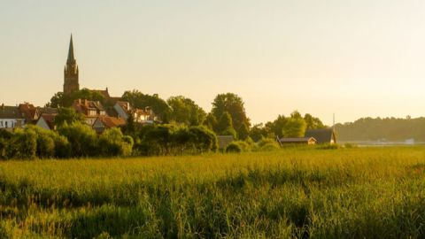 Blick auf Röbel/Müritz