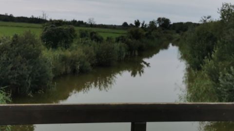 Blick auf Dahmer Kanal zwischen Malchin und Teterow