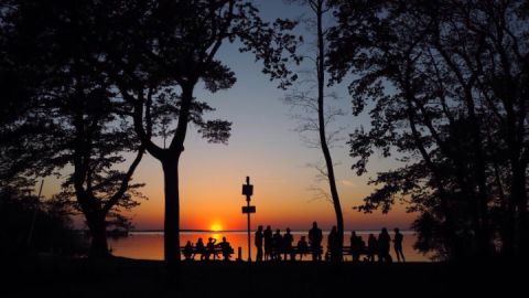 Studenten am See