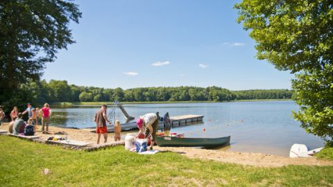 Anlegestelle Useriner See auf der Kanutour Die Havelquell-Tour