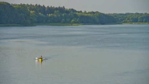 Blick auf den Woblitzsee auf der Kanutour Die Kultur-Tour