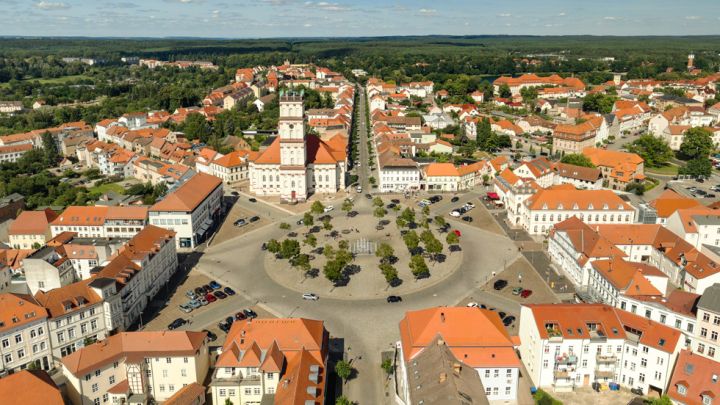 barocke sternförmige Stadtanlage der Residenzstadt Neustrelitz