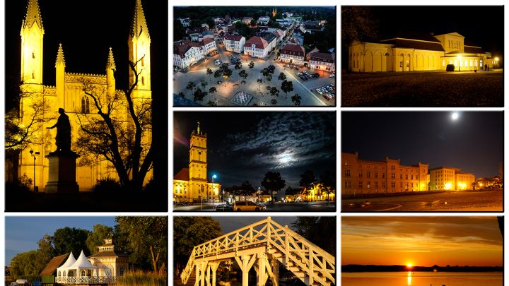 Neustrelitz am Abend_Collage