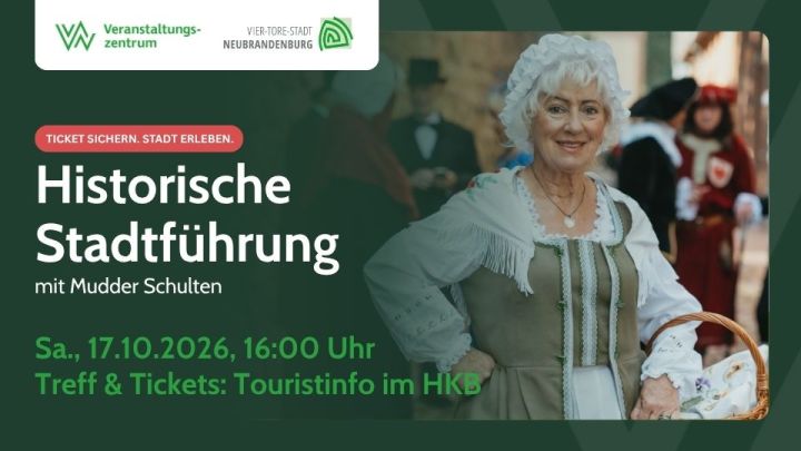Stadtführung am 17.10.26 mit Bäckersfrau Mudder Schulten