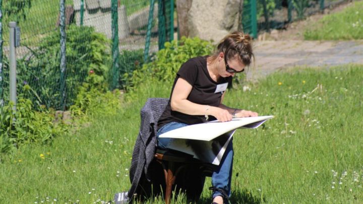 Die neuen Werke entstehen direkt vor Ort