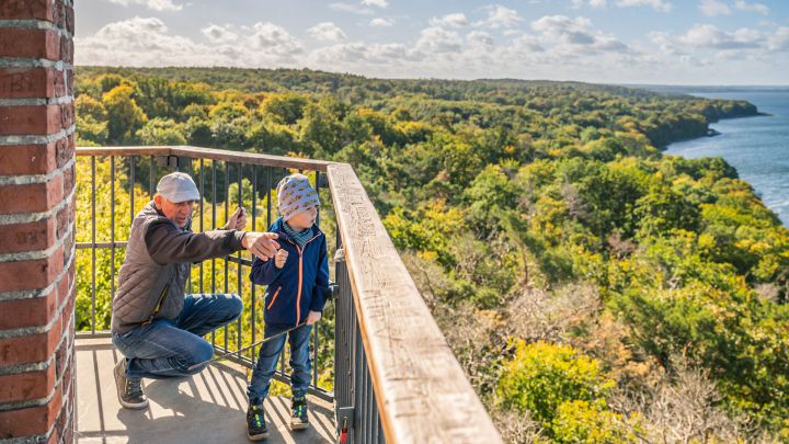 Blick vom Aussichtsturm Behmshöhe Neubrandenburg