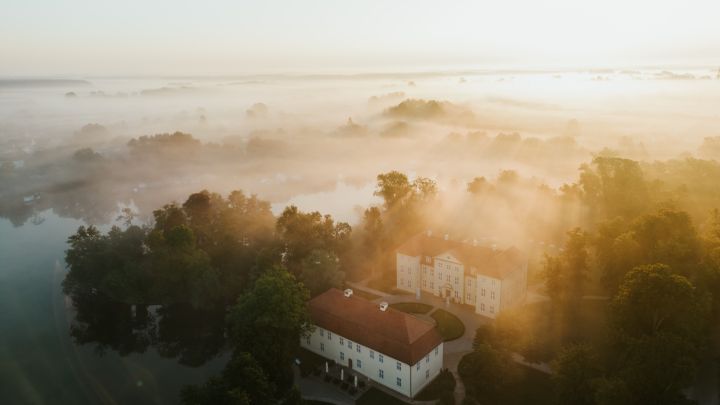 Schloss Mirow von oben