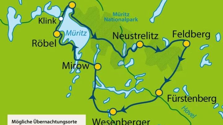 Radtour Durchs stille Land der 1.000 Seen